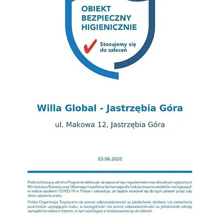 Global Komfortowe Nad Morzem فندق مبيت وإفطار Jastrzębia Góra